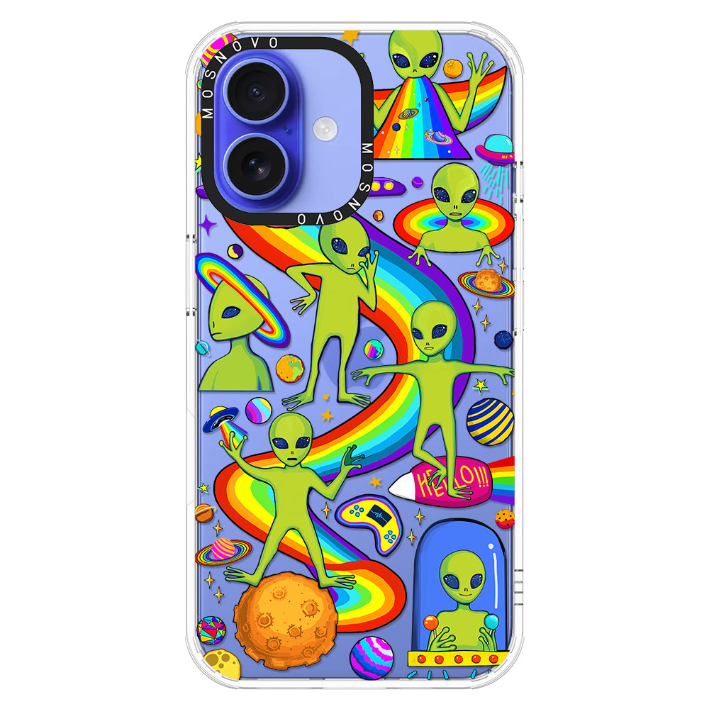 Funny Alien Phone Case - iPhone 16 Case - MOSNOVO