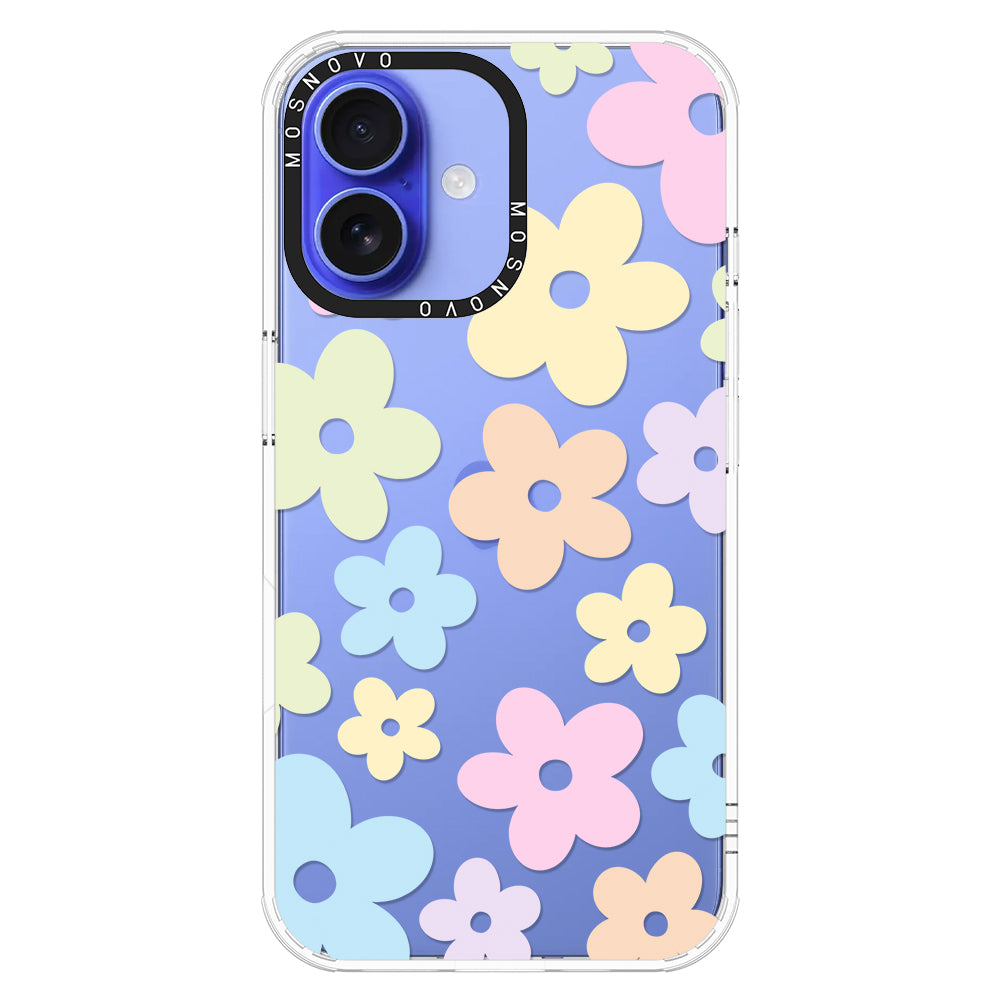 Pastel Flower Phone Case - iPhone 16 Case - MOSNOVO