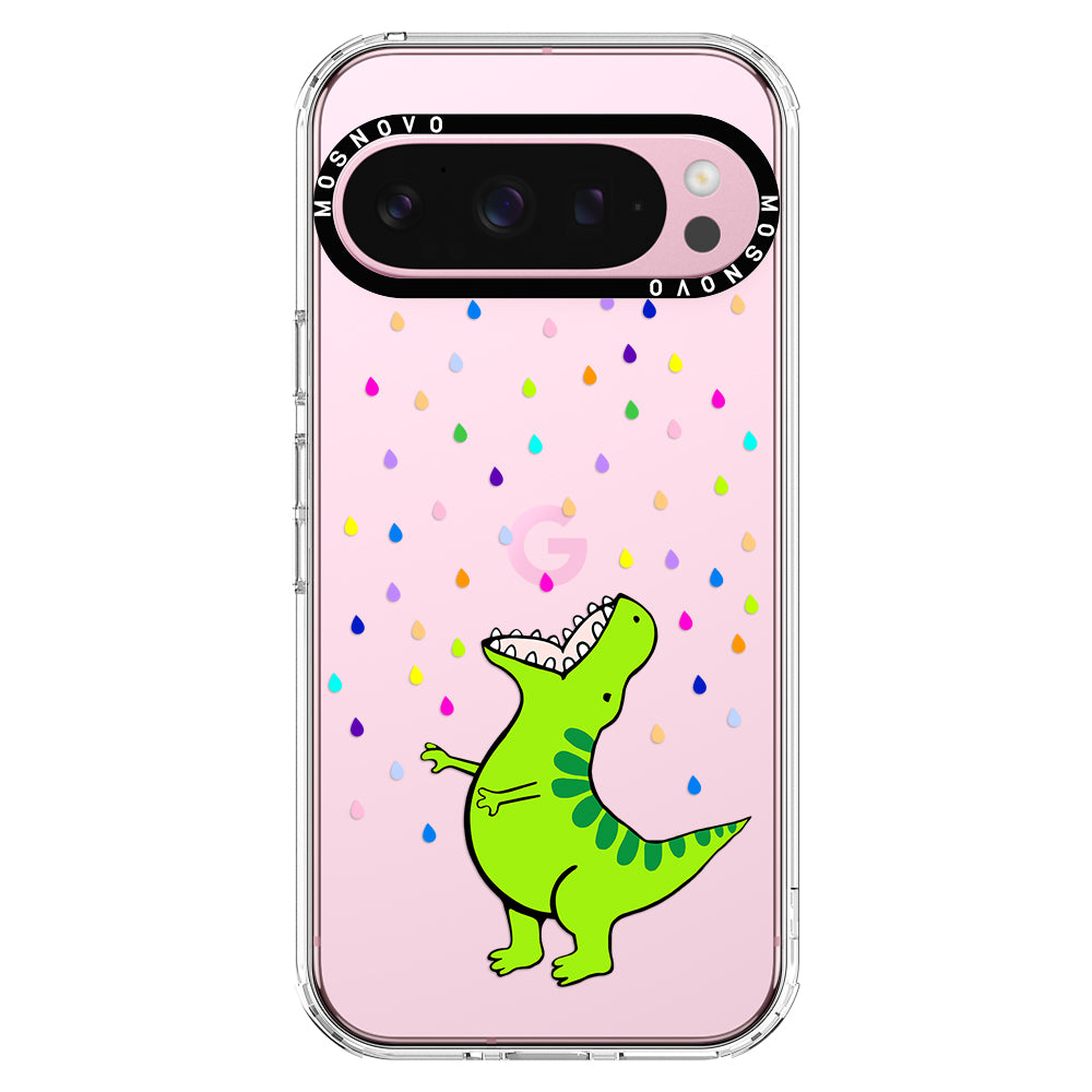 Rainbow Dinosaur Phone Case - Google Pixel 9 Pro Case