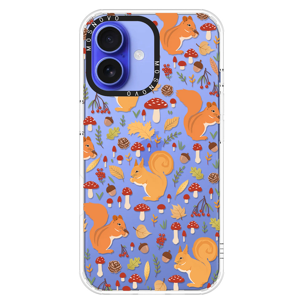 Autumn Squirrel Phone Case - iPhone 16 Case - MOSNOVO