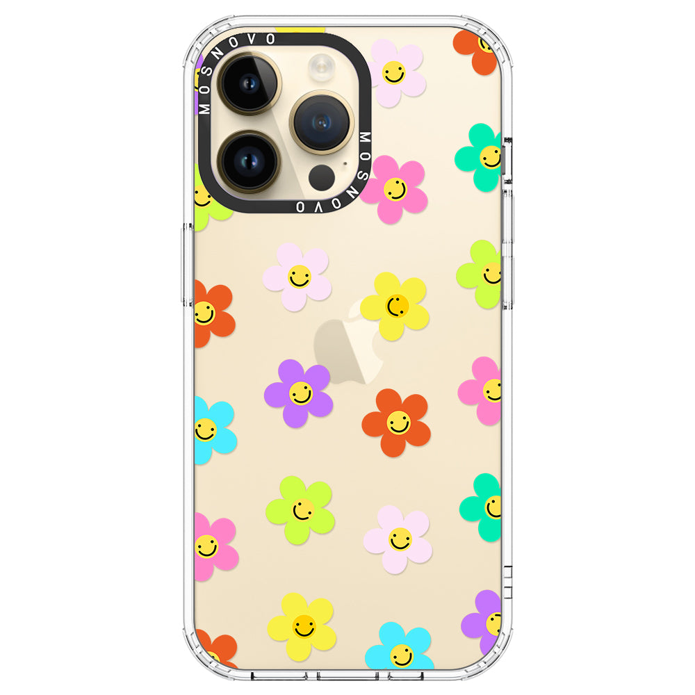 Smile Floral Phone Case - iPhone 14 Pro Max Case