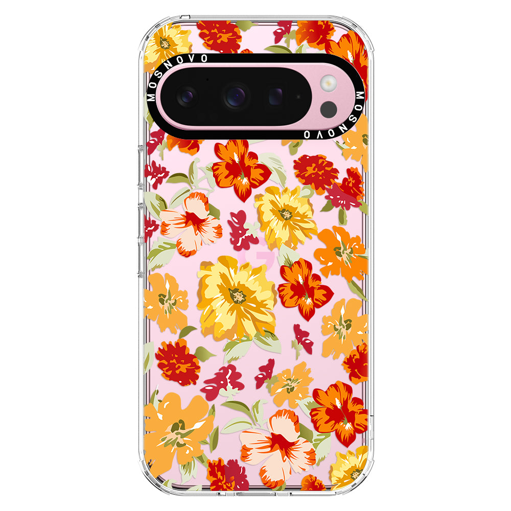 70s Boho Yellow Flower Phone Case - Google Pixel 9 Pro Case