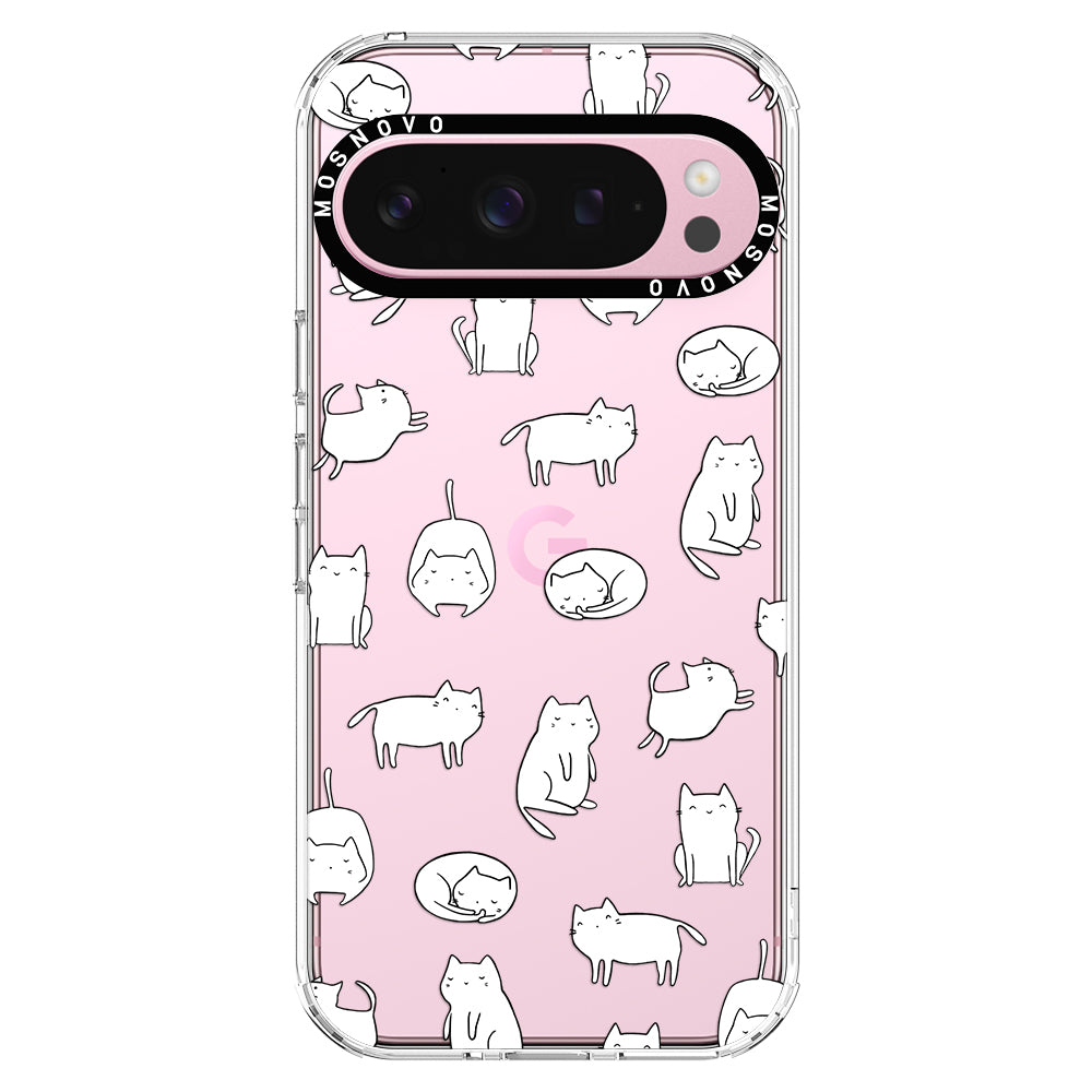 Kawaii Cat Phone Case - Google Pixel 9 Pro Case