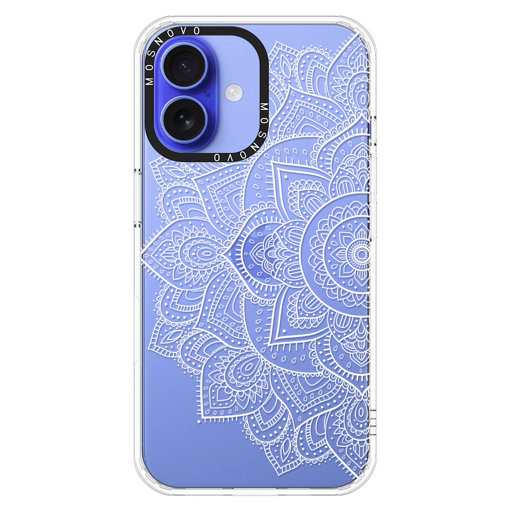 Half Mandala Phone Case - iPhone 16 Plus Case - MOSNOVO