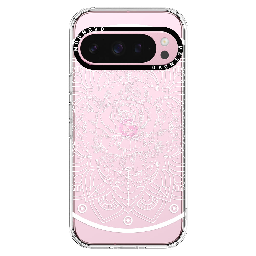 Rose Mandala Phone Case - Google Pixel 9 Pro XL Case