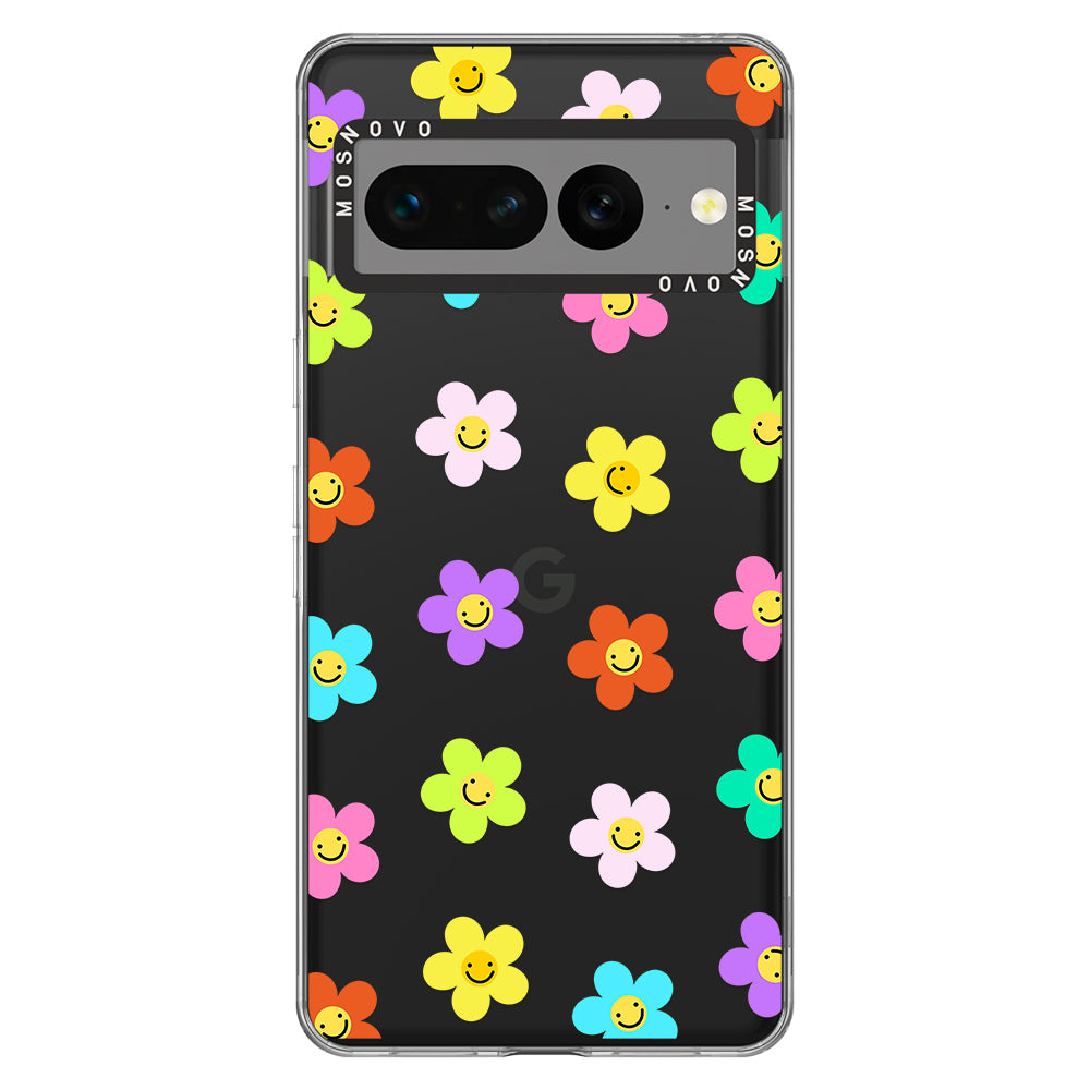 Smile Floral Phone Case - Google Pixel 7 Pro Case