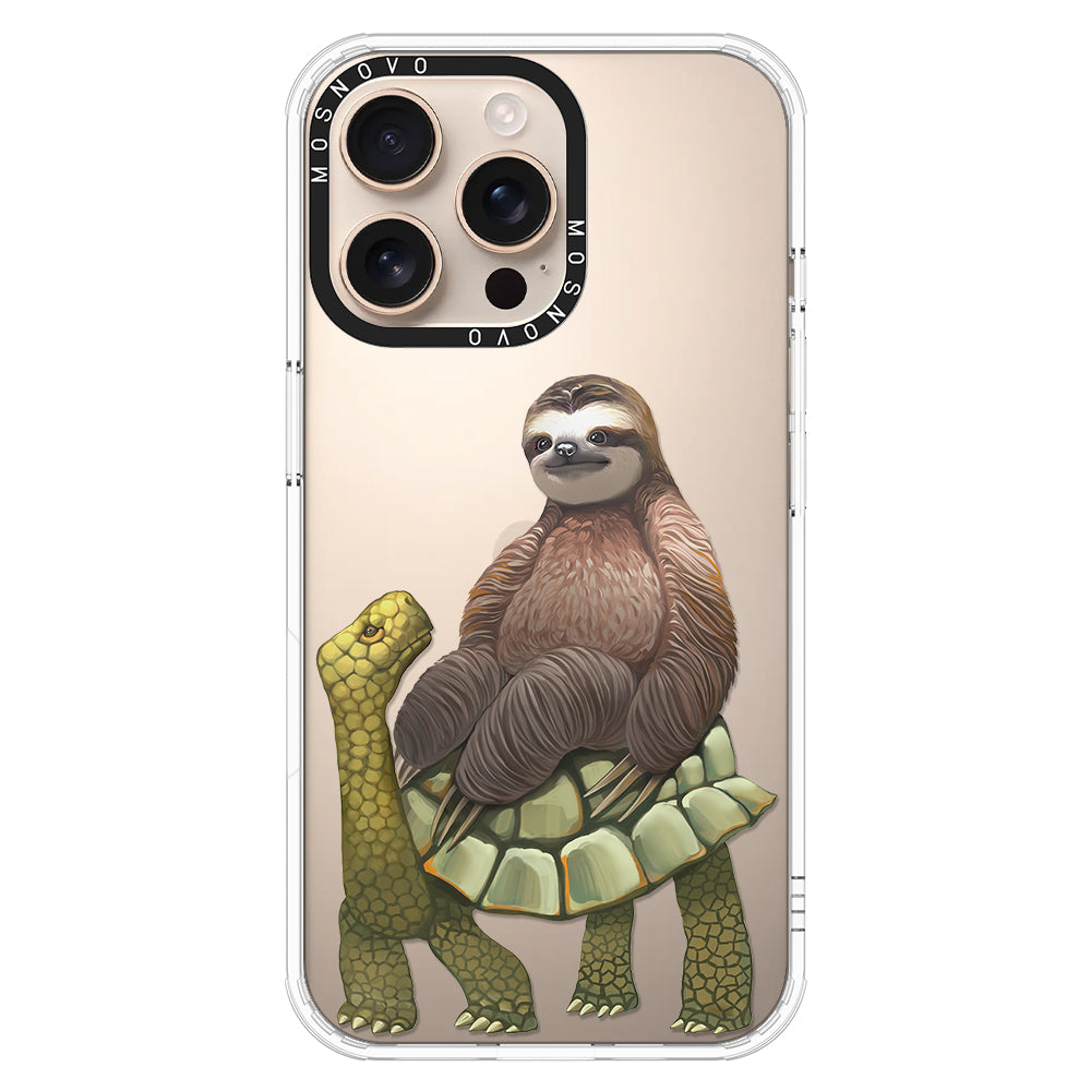 Sloth Turtle Phone Case - iPhone 16 Pro Max Case - MOSNOVO