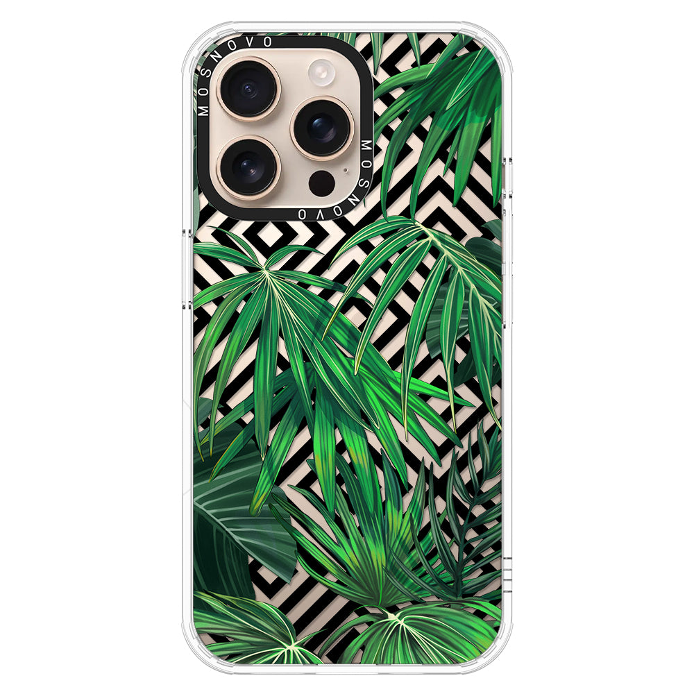 Areca Palm Pattern Phone Case - iPhone 16 Pro Max Case - MOSNOVO