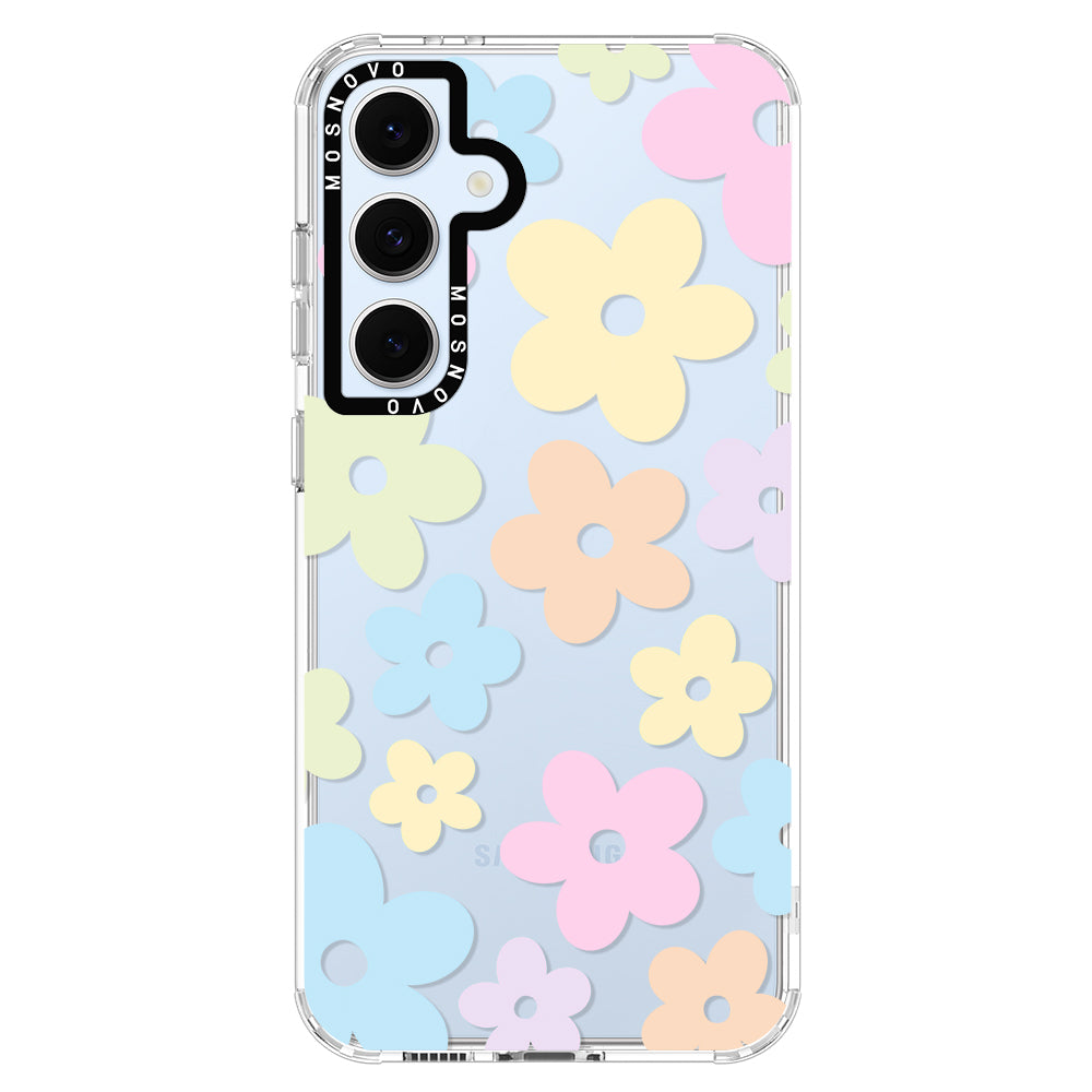 Pastel Flower Phone Case - Samsung Galaxy S24 FE Case - MOSNOVO