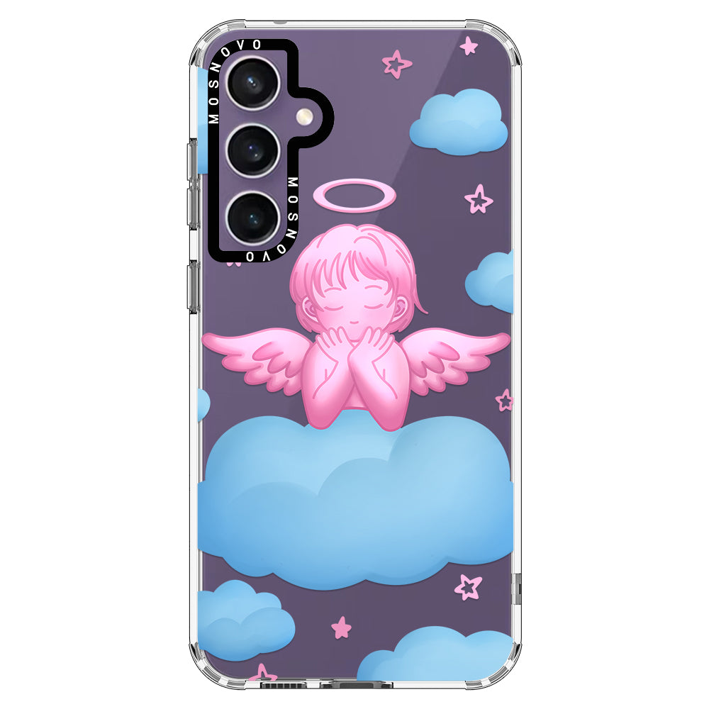 Pink Serenity Angel Phone Case - Samsung Galaxy S23 FE Case