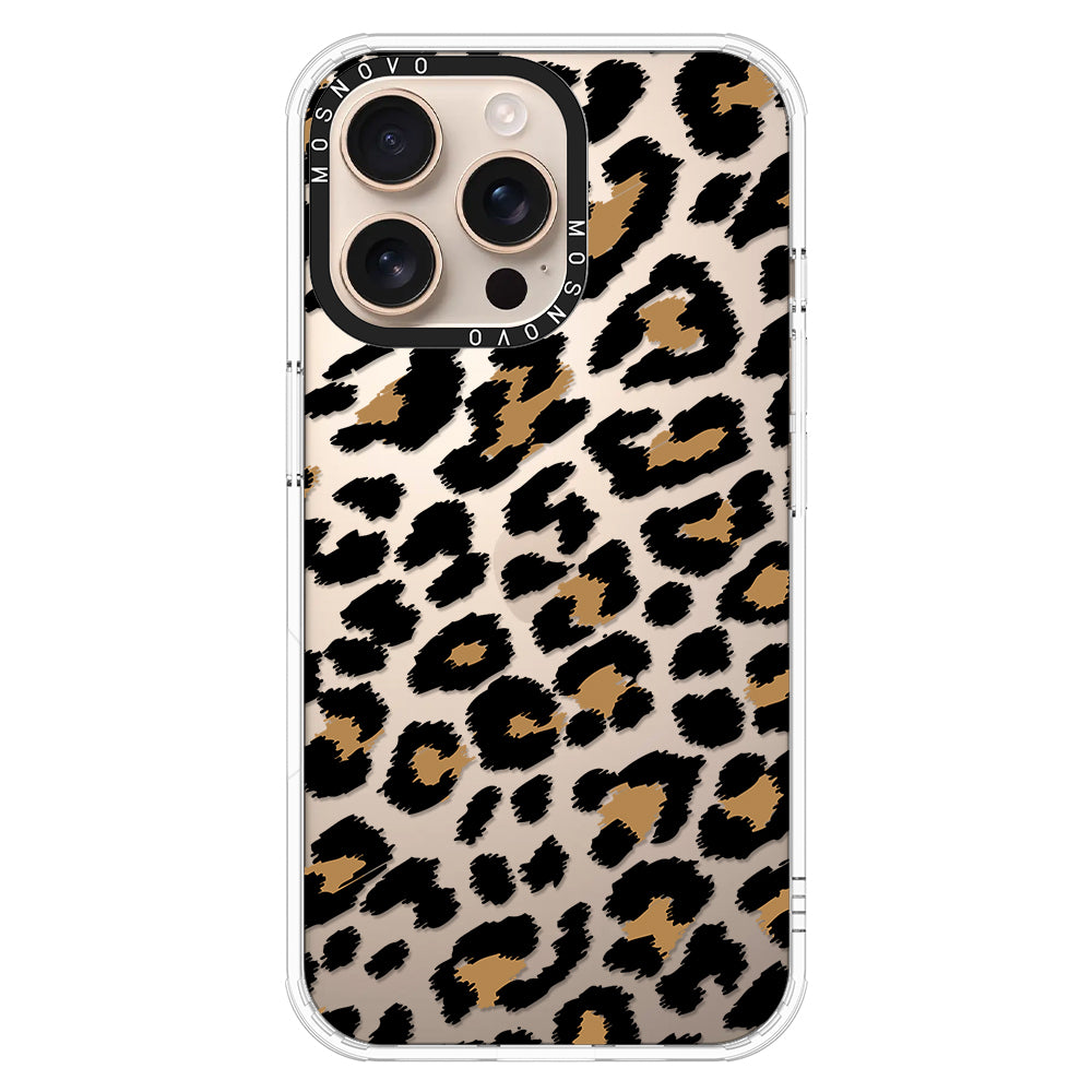 Leopard Print Phone Case - iPhone 16 Pro Max Case - MOSNOVO