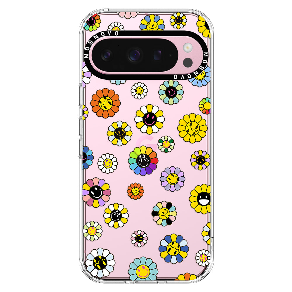 Flower Smiley Face Phone Case - Google Pixel 9 Pro Case