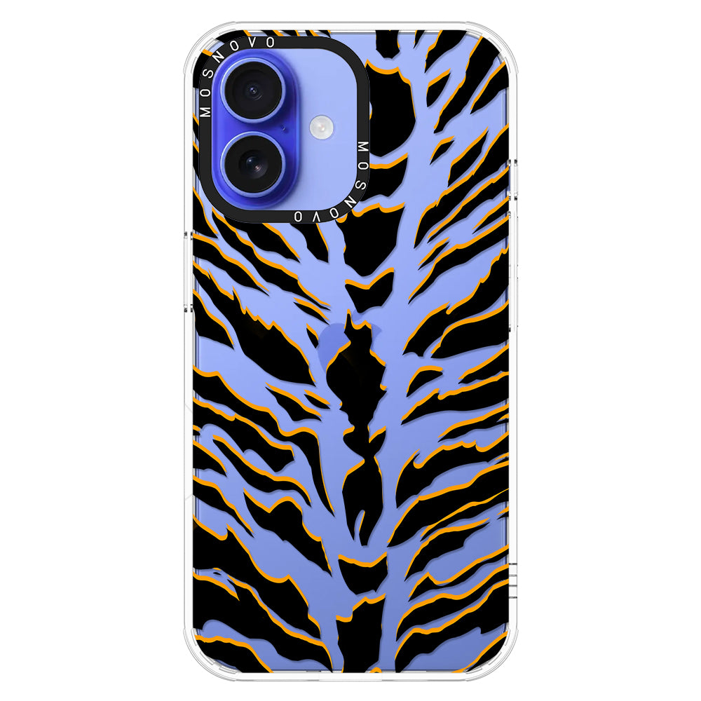 Tiger Print Phone Case - iPhone 16 Case - MOSNOVO