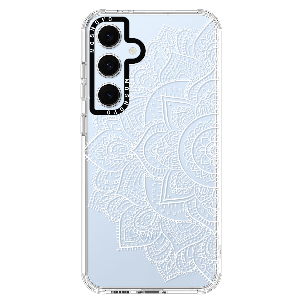 Half Mandala Phone Case - Samsung Galaxy S24 FE Case - MOSNOVO