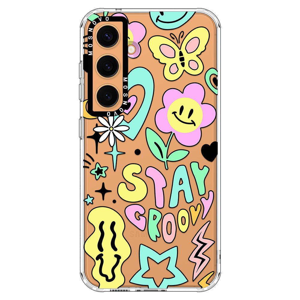 Stay Groovy Phone Case - Samsung Galaxy S24 Plus Case