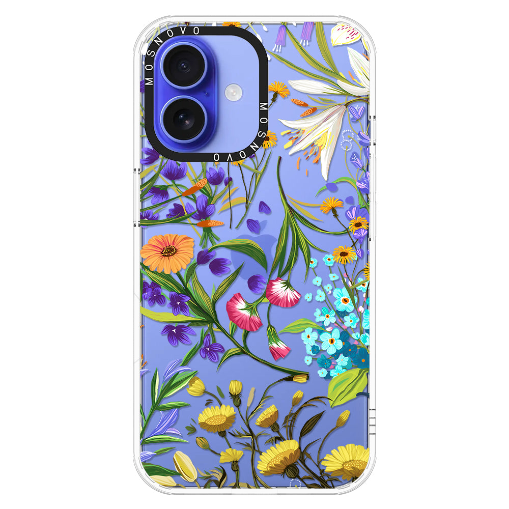 Summer Flower Holidays Phone Case - iPhone 16 Plus Case - MOSNOVO