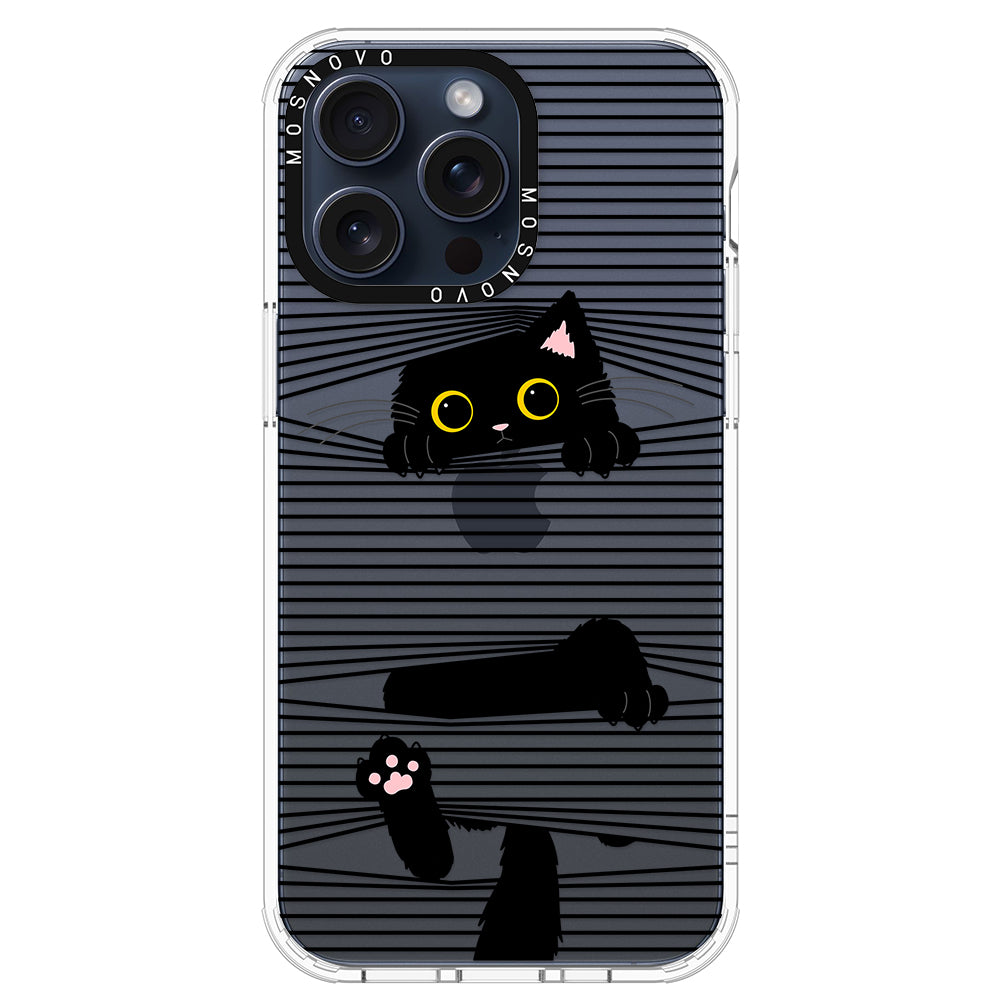 Hidden Black Cat Phone Case - iPhone 15 Pro Max Case