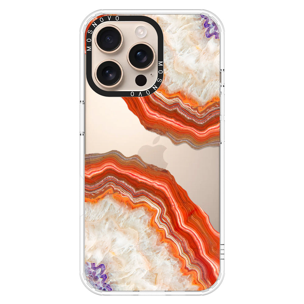 Agate Red Phone Case - iPhone 16 Pro Max Case - MOSNOVO