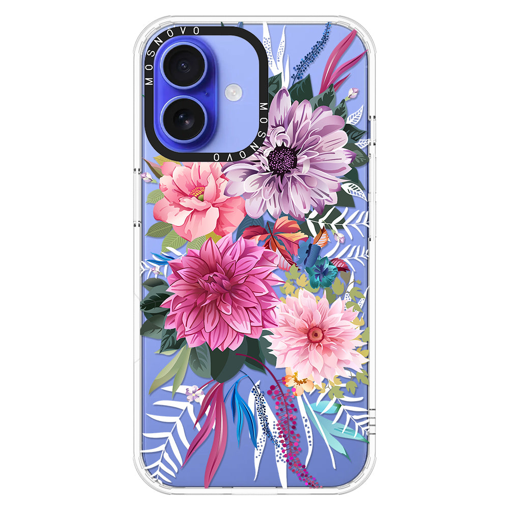 Dahlia Bloom Phone Case - iPhone 16 Case - MOSNOVO