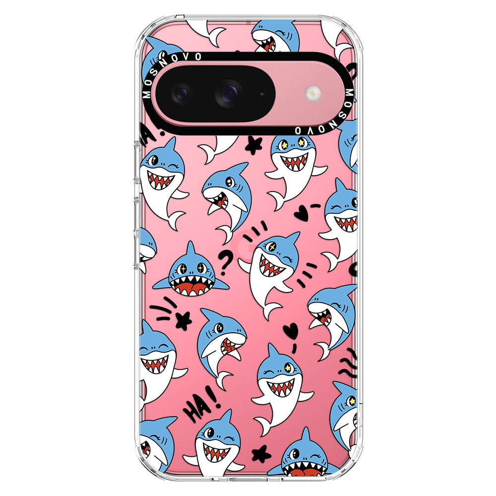 Cute Sharks Phone Case - Google Pixel 9 Case