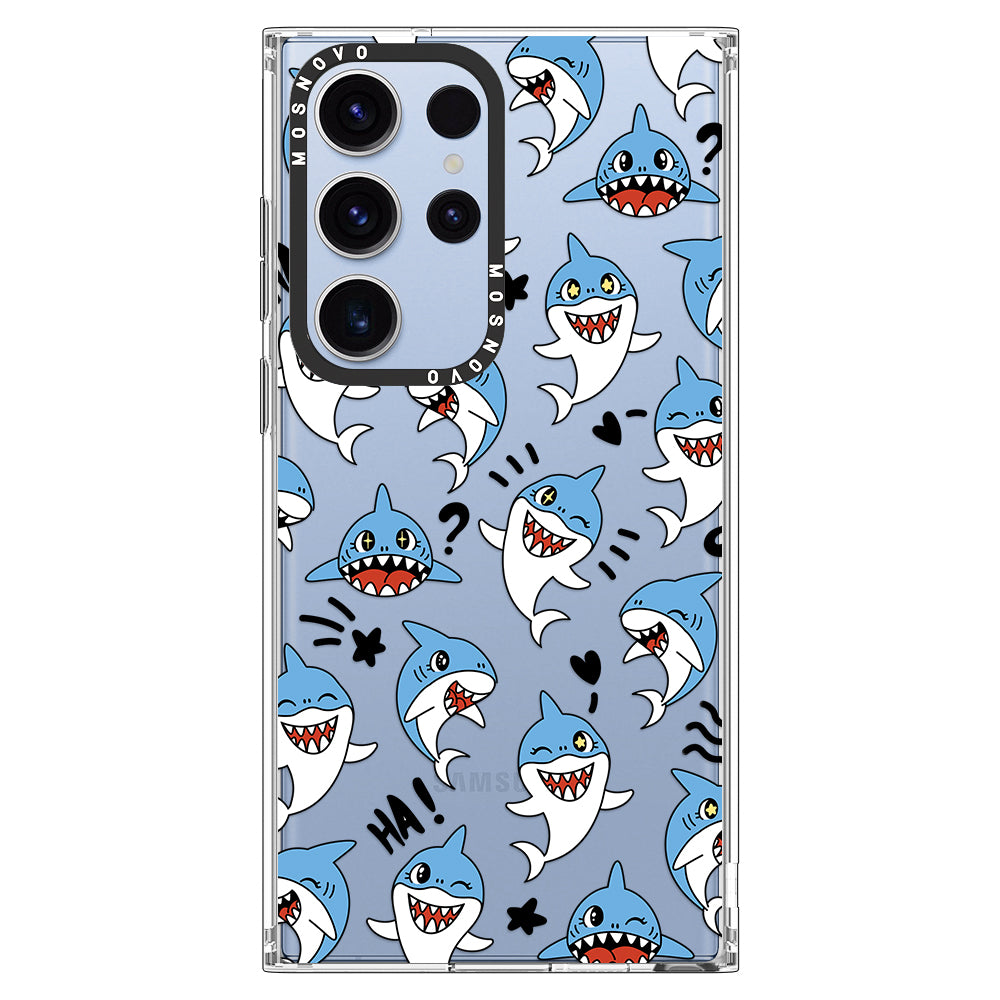 Cute Sharks Phone Case - Samsung Galaxy S23 Ultra Case