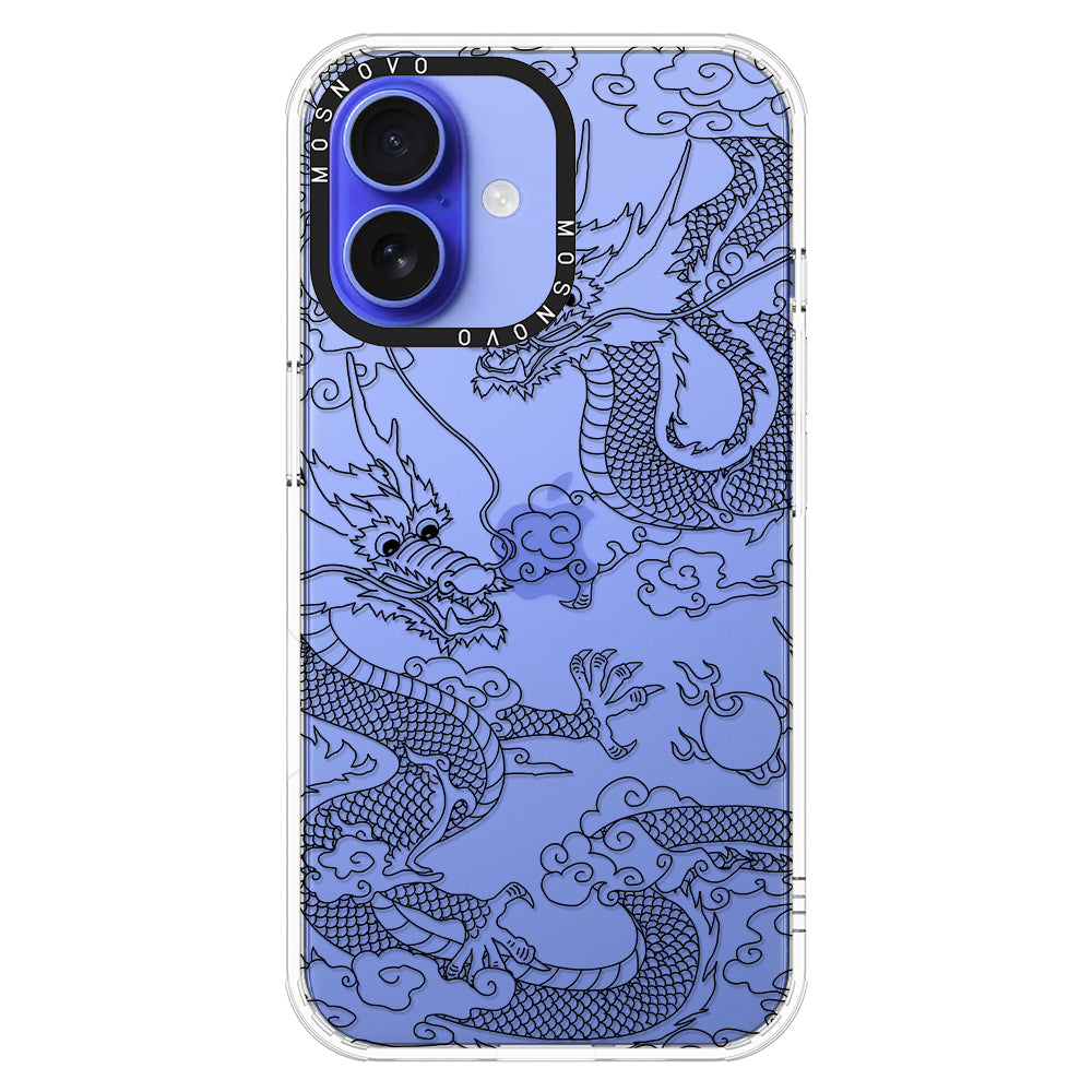 Black Dragon Phone Case - iPhone 16 Case - MOSNOVO