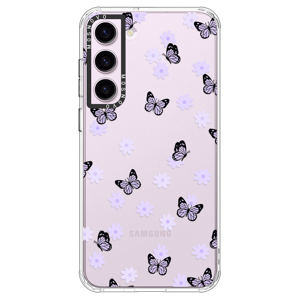 Lilac Butterfly Phone Case - Samsung Galaxy S23 Plus Case