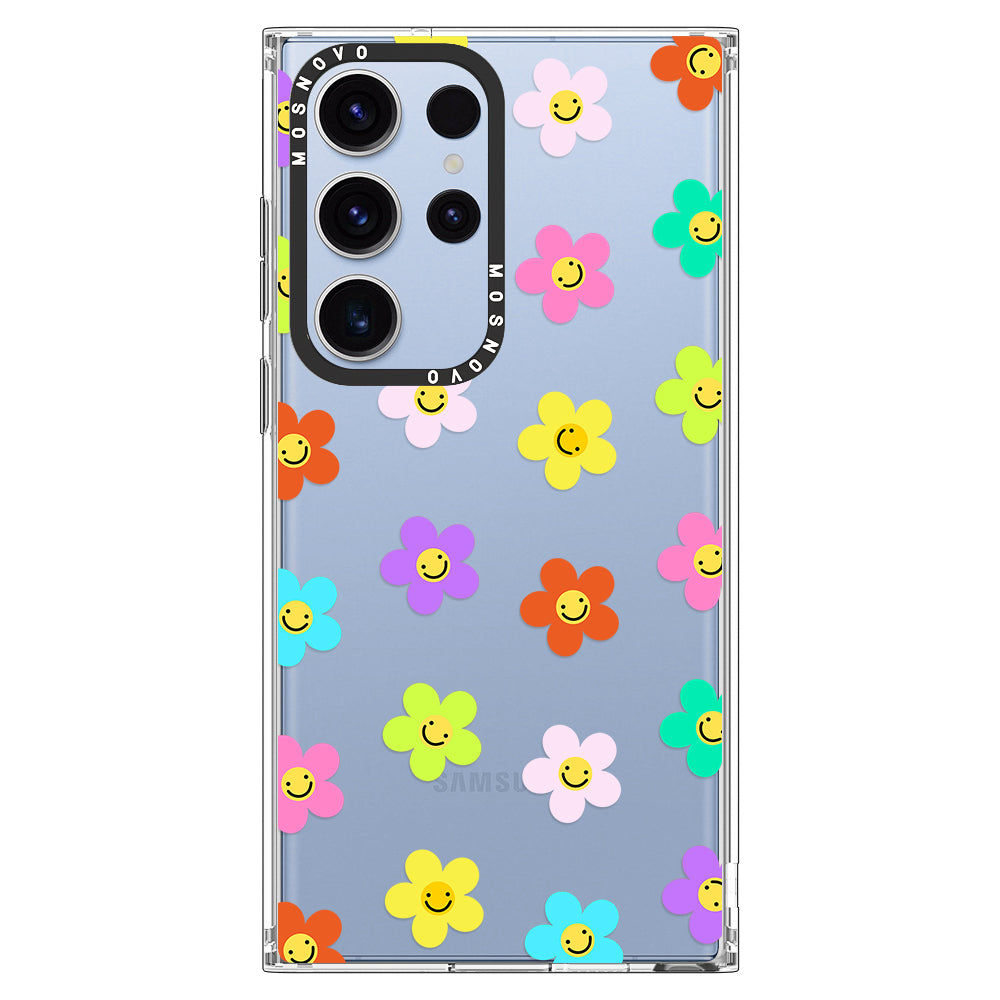 Smile Floral Phone Case - Samsung Galaxy S23 Ultra Case