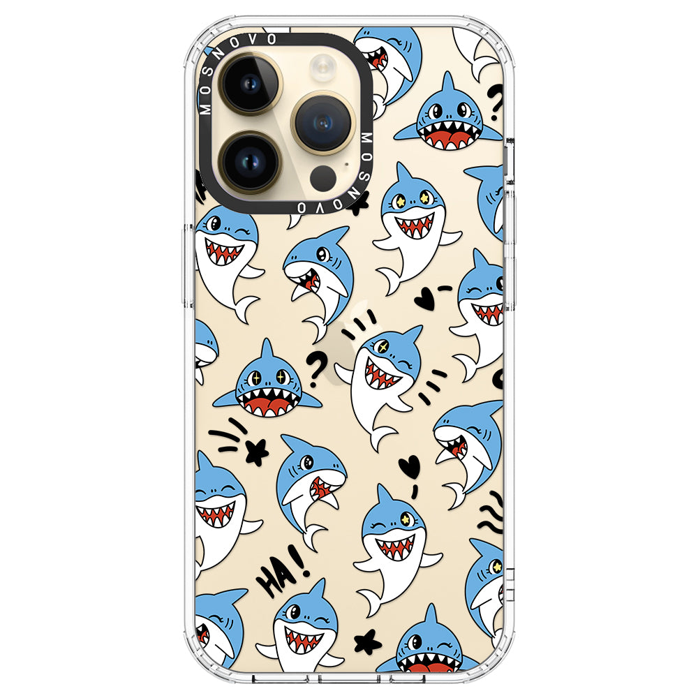 Cute Sharks Phone Case - iPhone 14 Pro Max Case