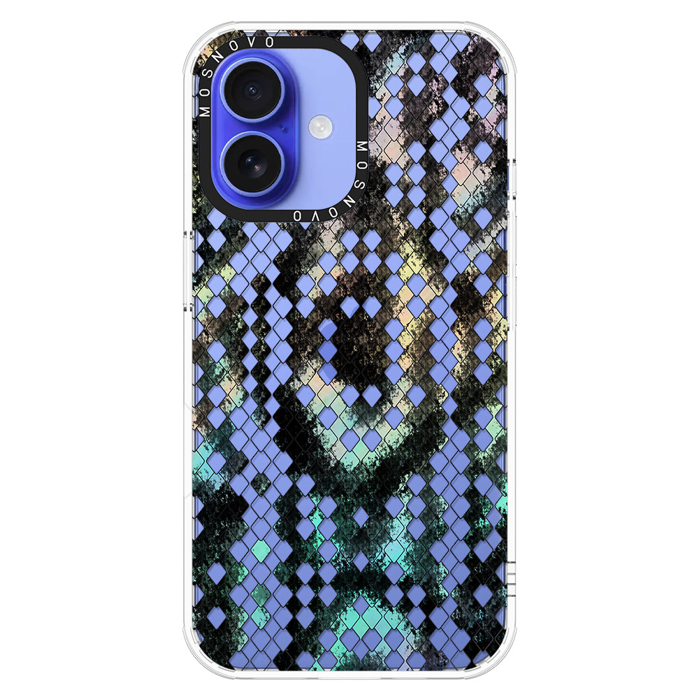 Rainbow Snake Print Phone Case - iPhone 16 Plus Case - MOSNOVO