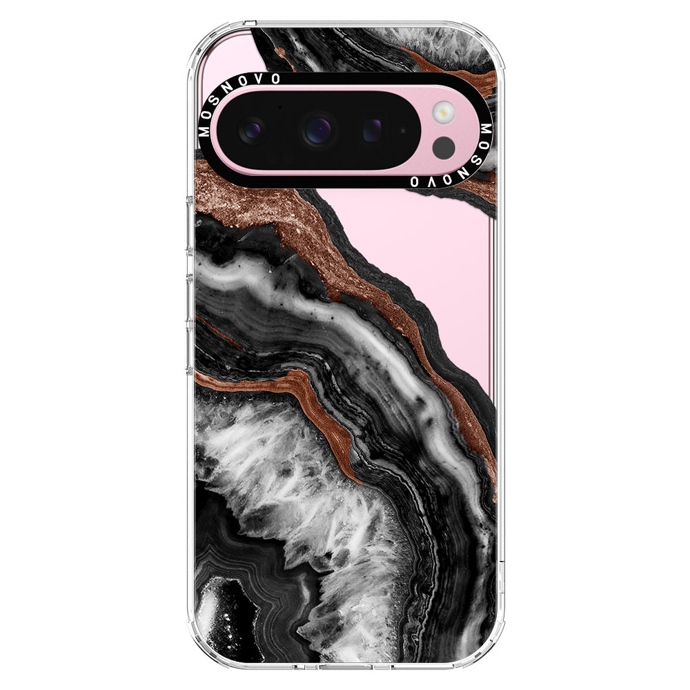 Black Agate Phone Case - Google Pixel 9 Pro Case