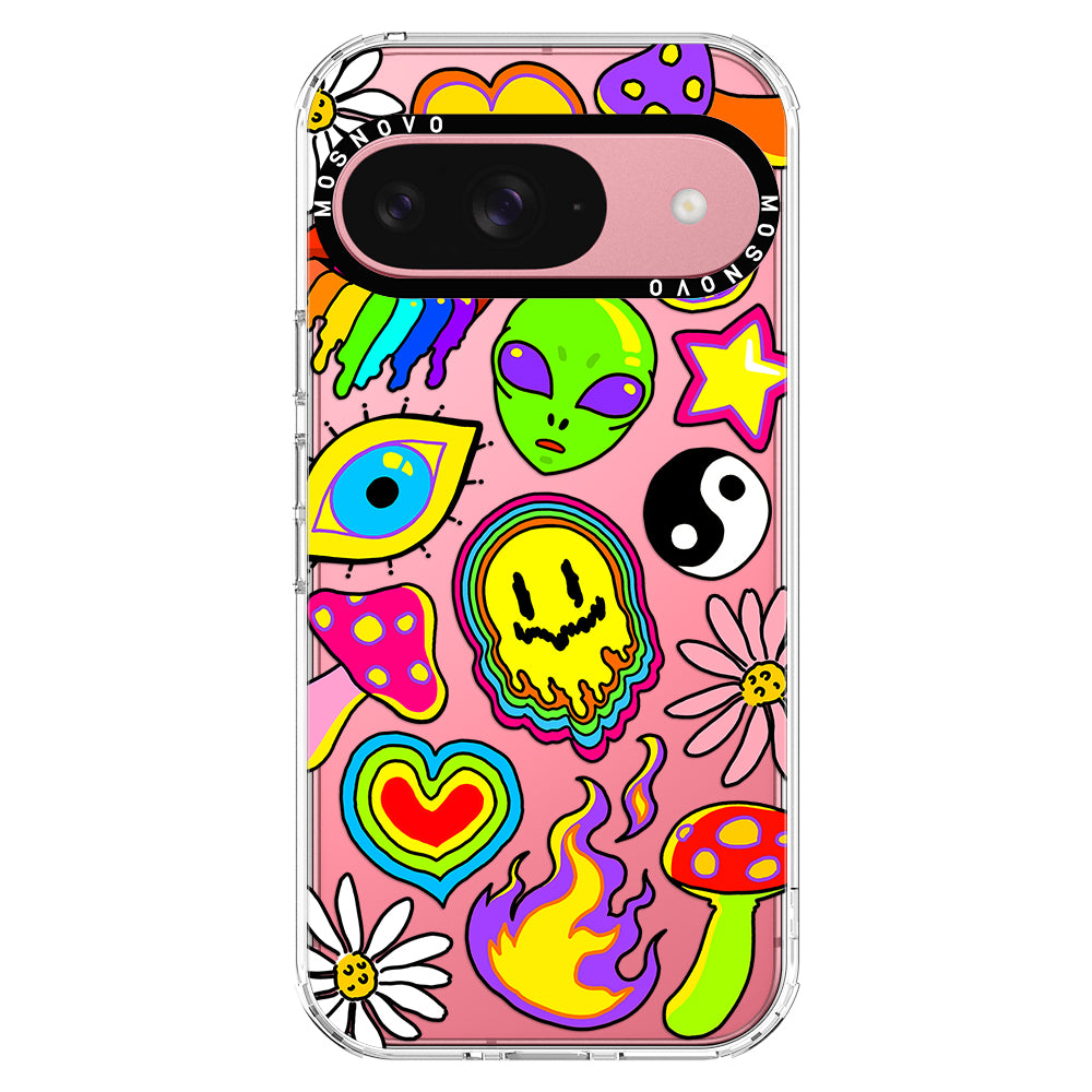 Hippie Sticker Phone Case - Google Pixel 9 Case