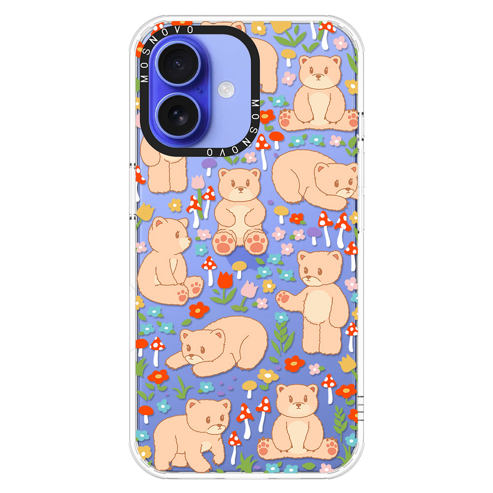 Cute Bear Phone Case - iPhone 16 Plus Case - MOSNOVO