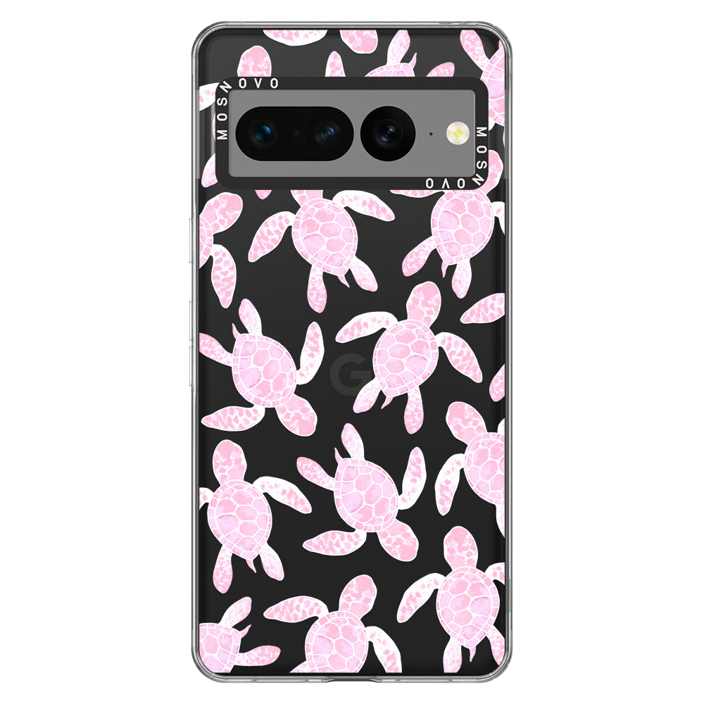 Pink Turtle Phone Case - Google Pixel 7 Pro Case