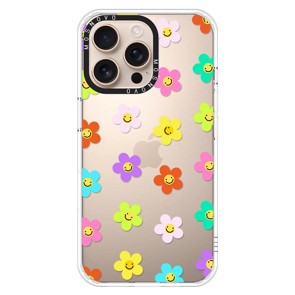 Smile Floral Phone Case - iPhone 16 Pro Max Case