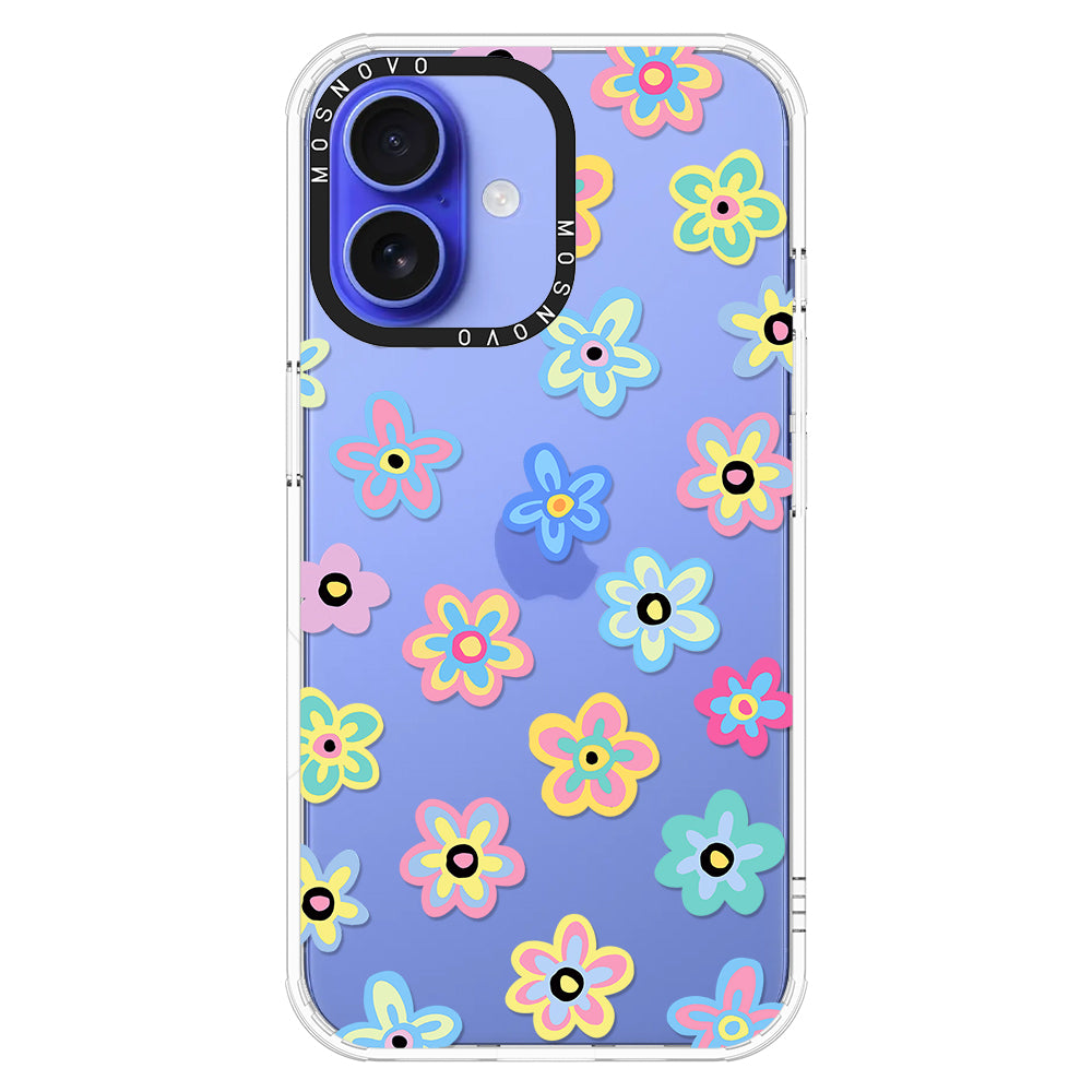 Groovy Flower Phone Case - iPhone 16 Case - MOSNOVO