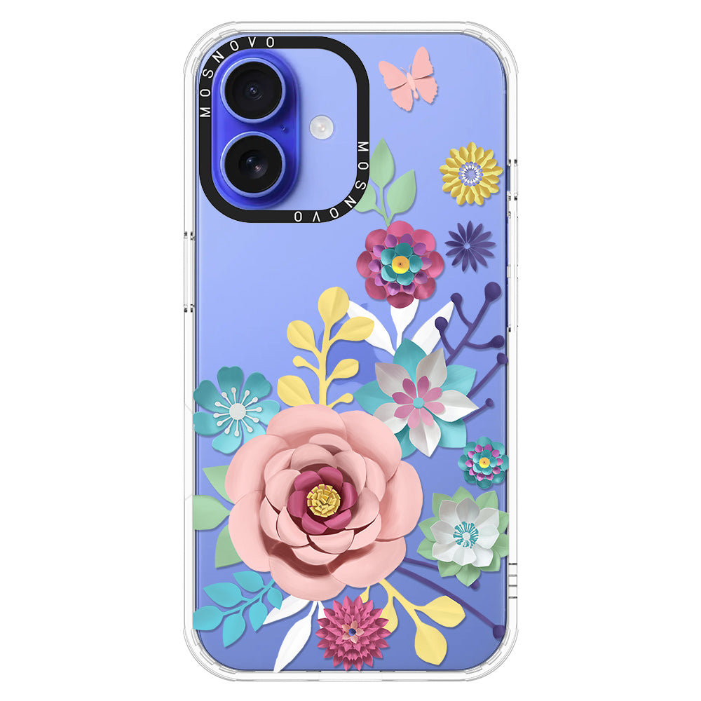 3D Floral Phone Case - iPhone 16 Case - MOSNOVO