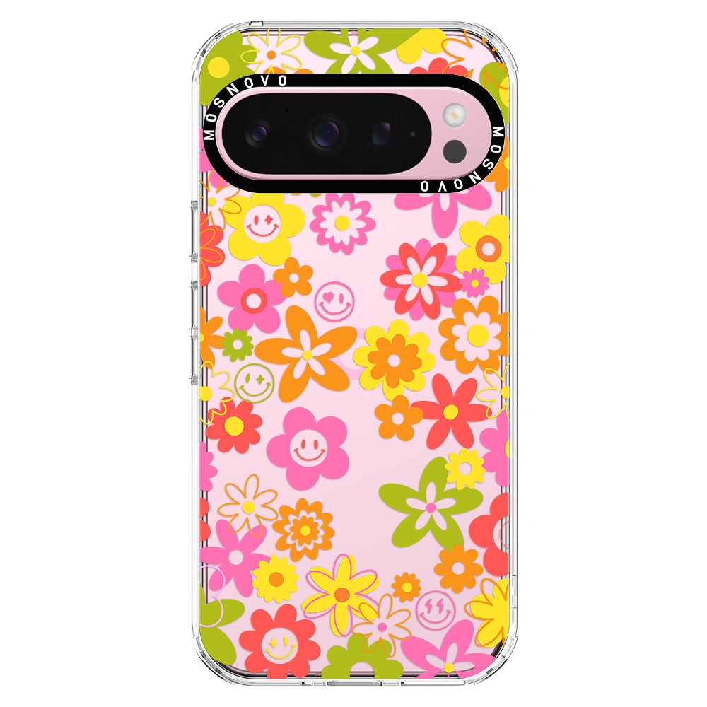 70's Groovy Floral Phone Case - Google Pixel 9 Pro Case