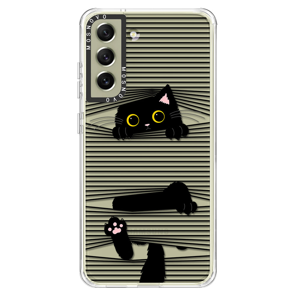 Hidden Black Cat Phone Case - Samsung Galaxy S21 FE Case