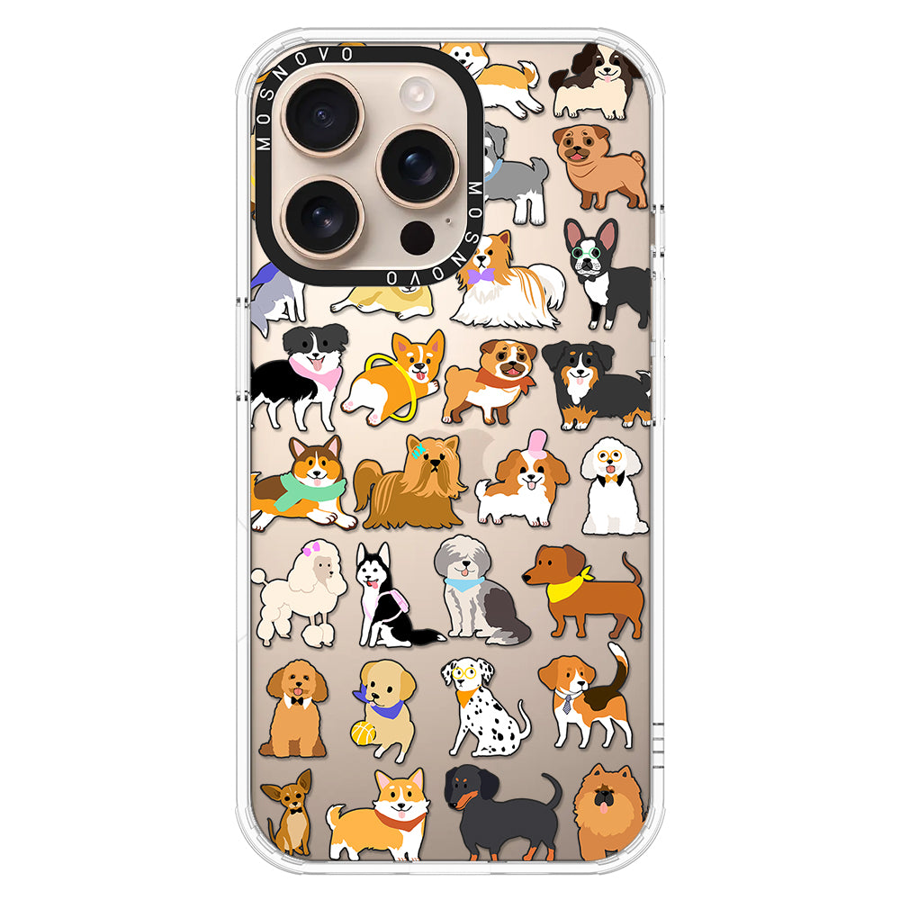 Cute Puppy Phone Case - iPhone 16 Pro Max Case - MOSNOVO