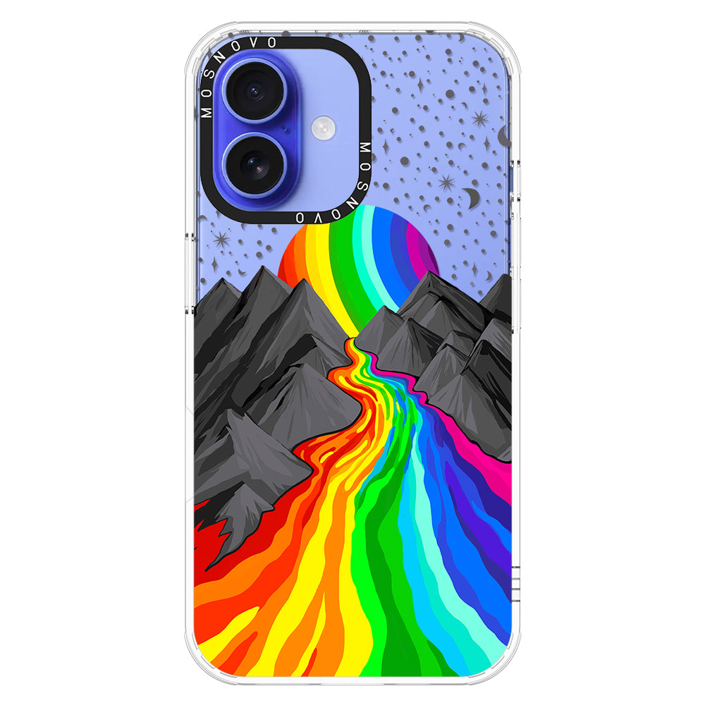 Rainbow Landscape Phone Case - iPhone 16 Plus Case - MOSNOVO