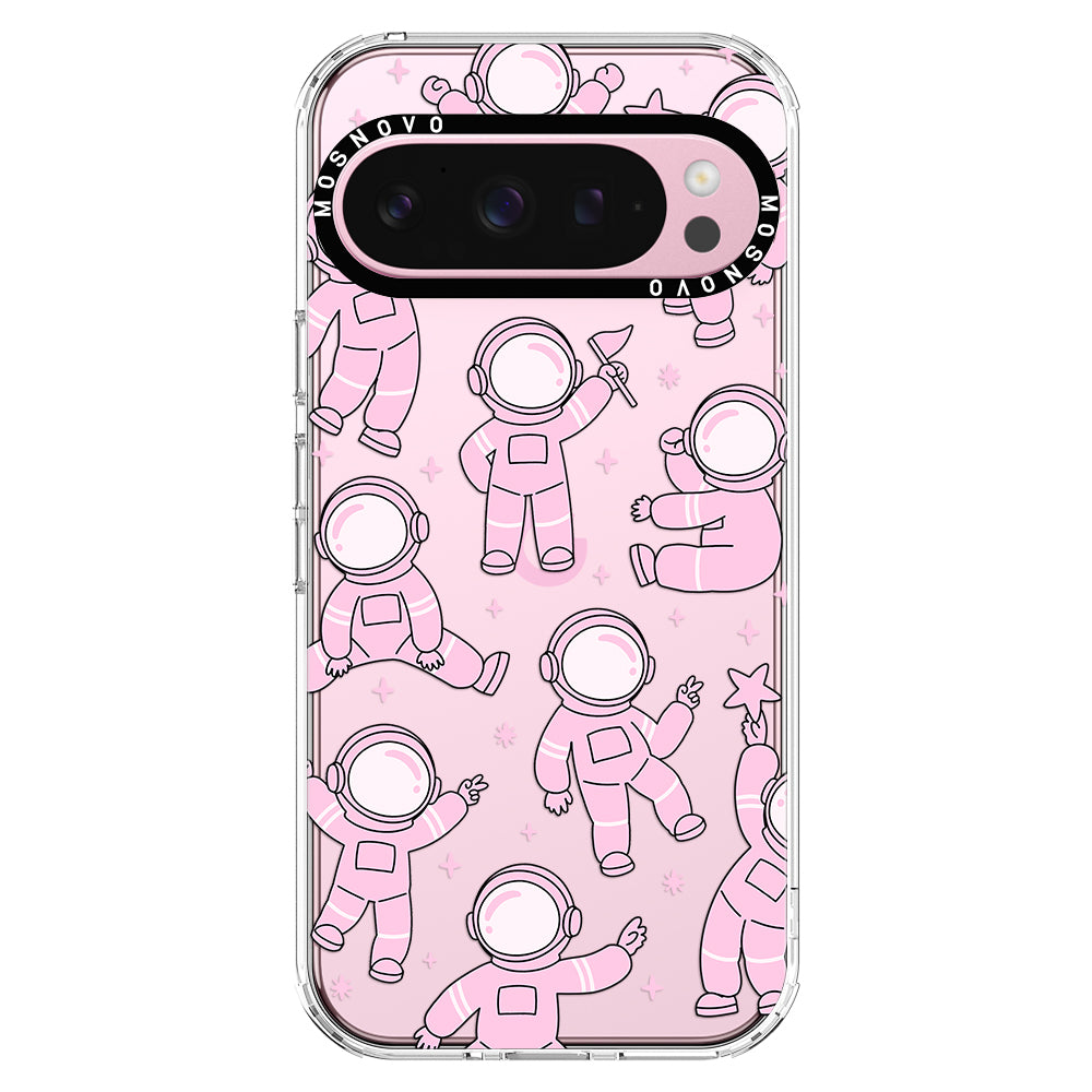 Pink Astronaut Phone Case - Google Pixel 9 Pro Case