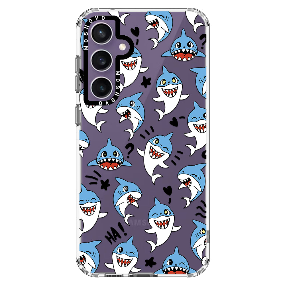 Cute Sharks Phone Case - Samsung Galaxy S23 FE Case