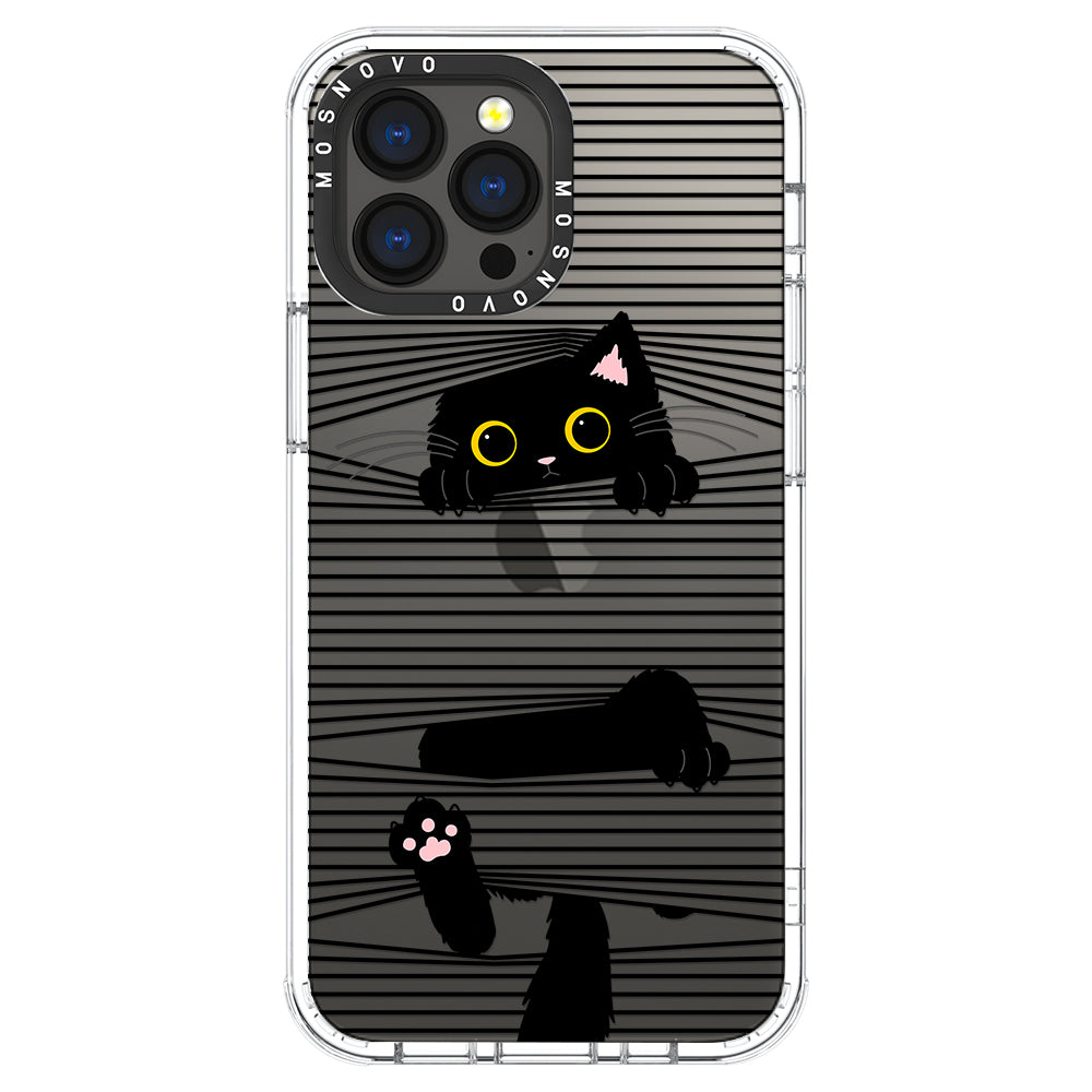 Hidden Black Cat Phone Case - iPhone 13 Pro Max Case