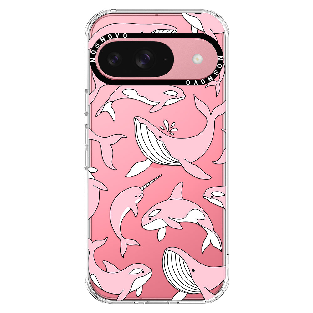 Pink Whales Phone Case - Google Pixel 9 Case