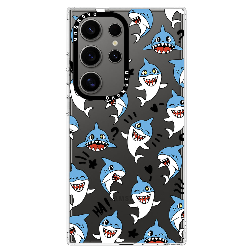 Cute Sharks Phone Case - Samsung Galaxy S24 Ultra Case