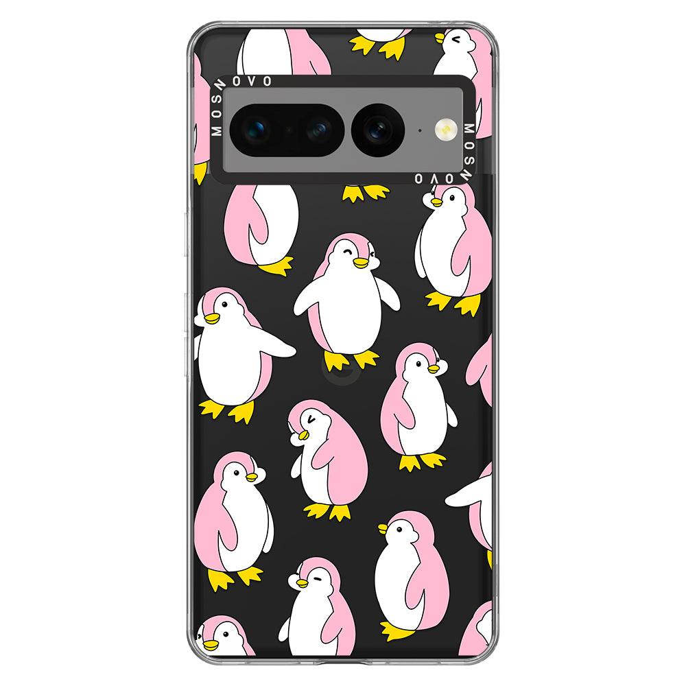 Pink Penguins Phone Case - Google Pixel 7 Pro Case