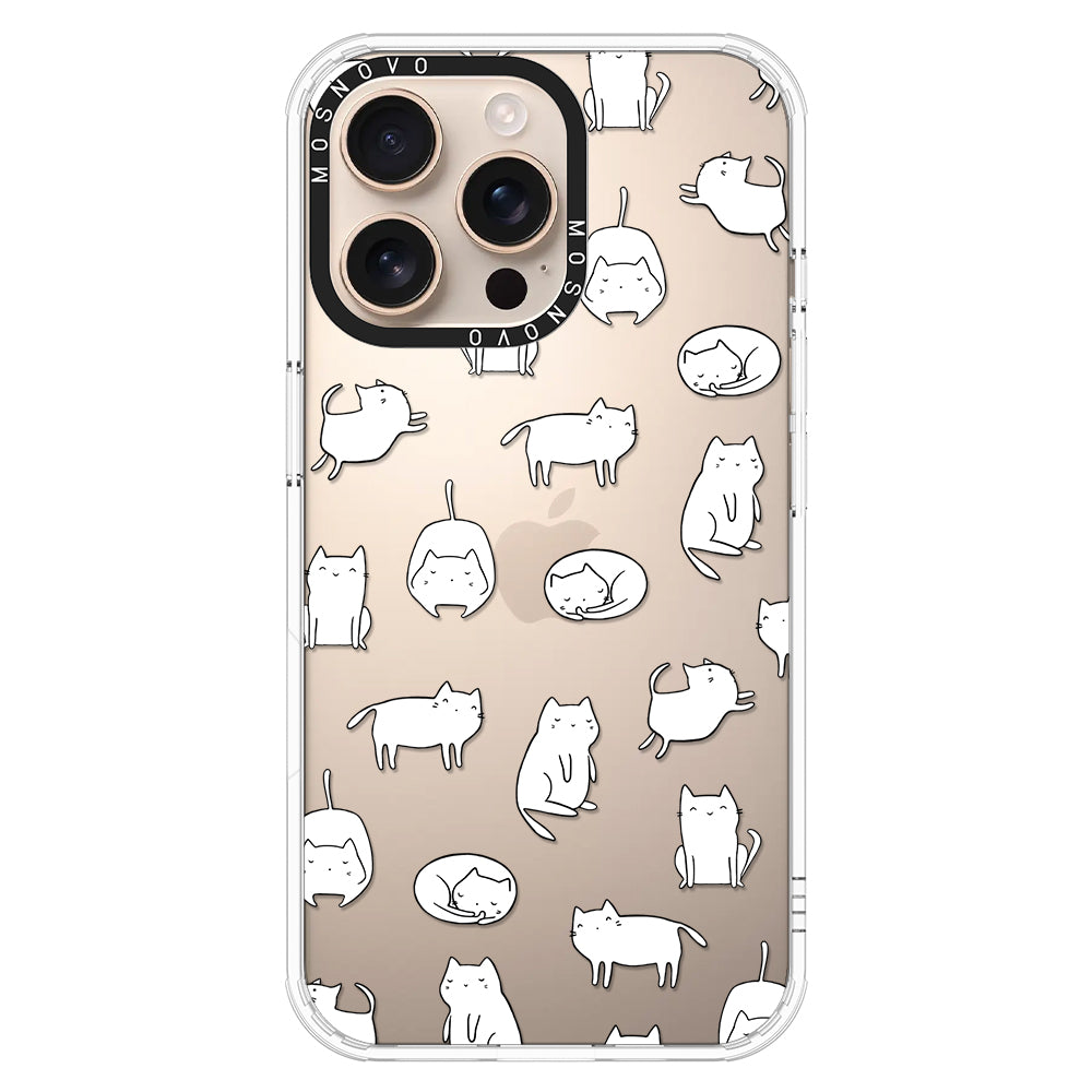 Cute Cats Phone Case - iPhone 16 Pro Max Case - MOSNOVO