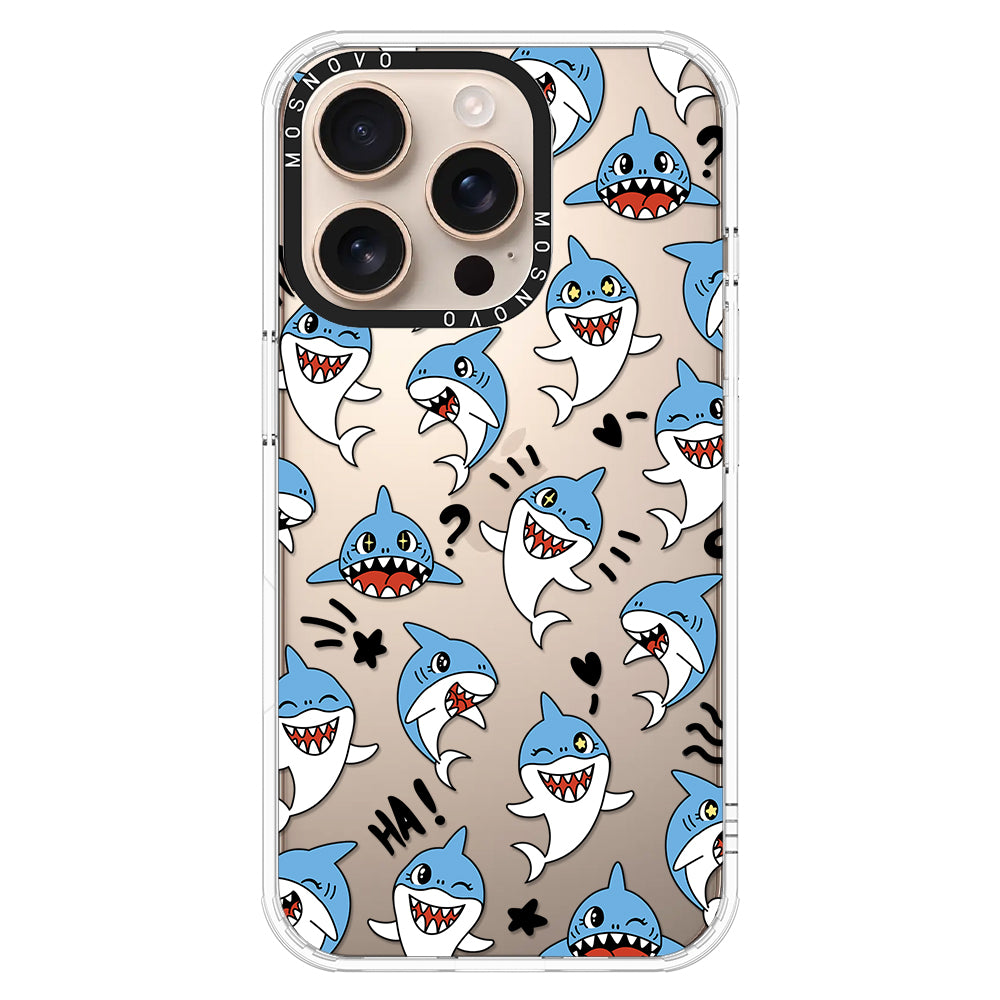 Cute Sharks Phone Case - iPhone 16 Pro Case