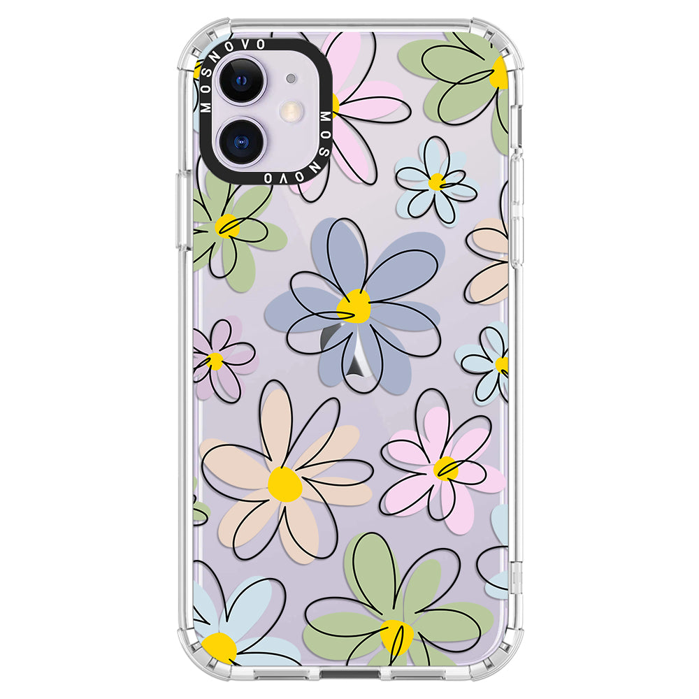 Linear Blooms Phone Case - iPhone 11 Case